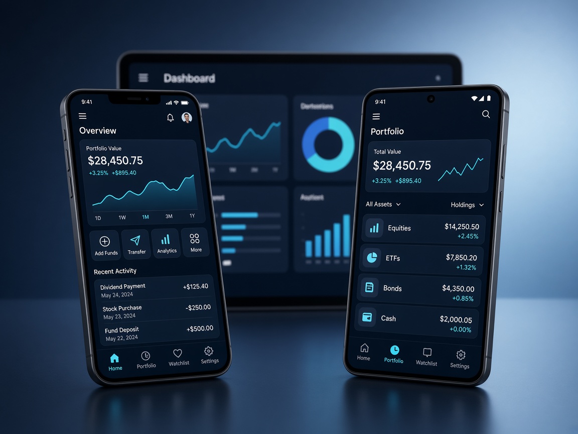 Aplicativos Flutter em smartphone e tablet