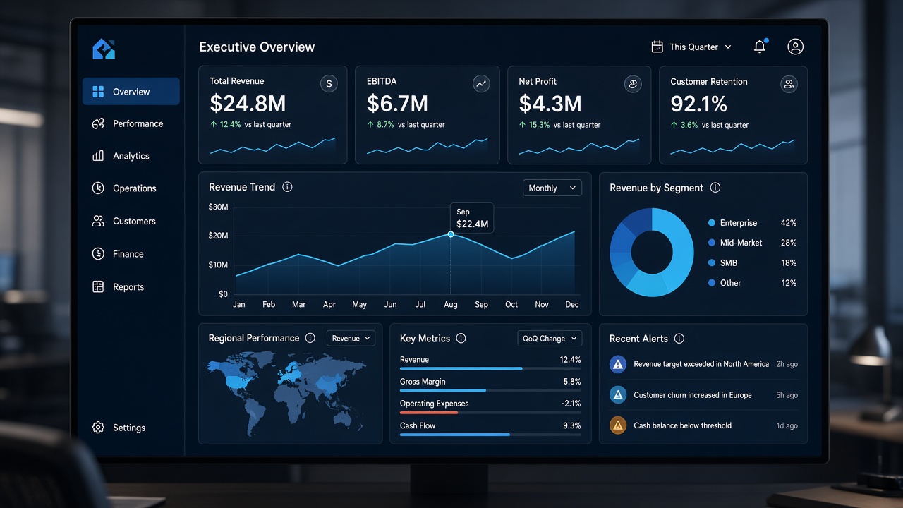 Dashboard executivo